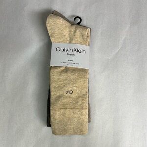 New Calvin Klein Socks 4 Pair Men’s Multicolor Casual Crew Socks Business Preppy
